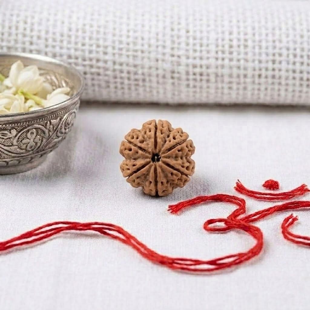 Natural 6 Mukhi Rudraksha | Certified Nepali Bead for Courage, Focus & Leadership
