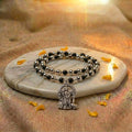 The Victory Shield: Premium Karungali Wood Mala with Divine Murugan Vel