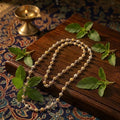 Pure 92.5 Silver Tulsi Mala | Handcrafted Spiritual Necklace for Devotion & Protection